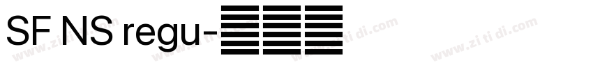 SF NS regu字体转换